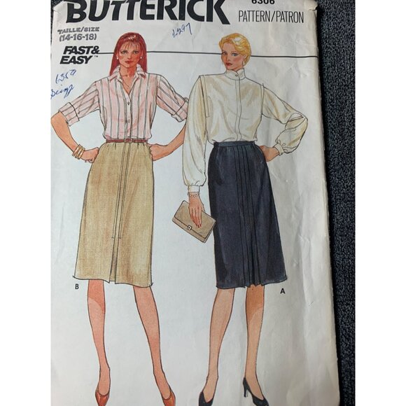 Butterick Misses Sewing Pattern sz 14-18 6306 - uncut - Picture 2 of 10